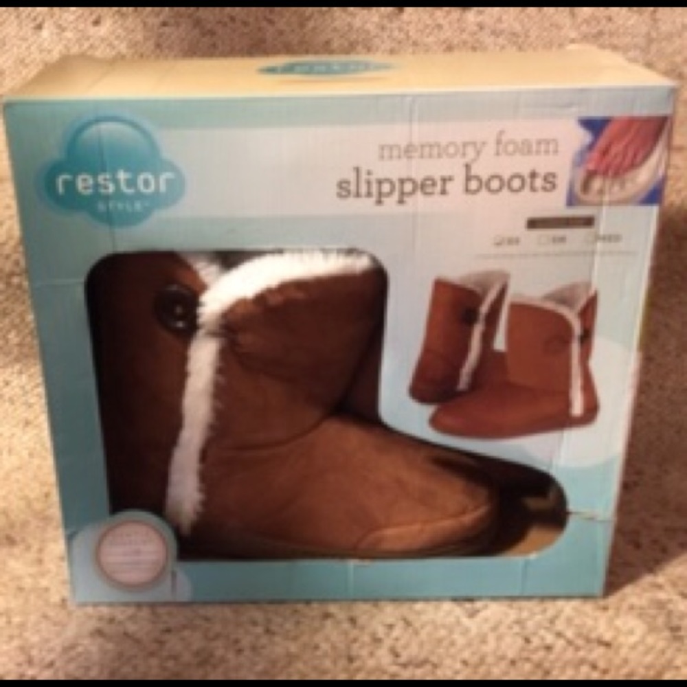 Restor Style Memory Form Slipper Boots